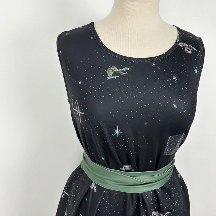 Star Trekking Tie Wrap Dress